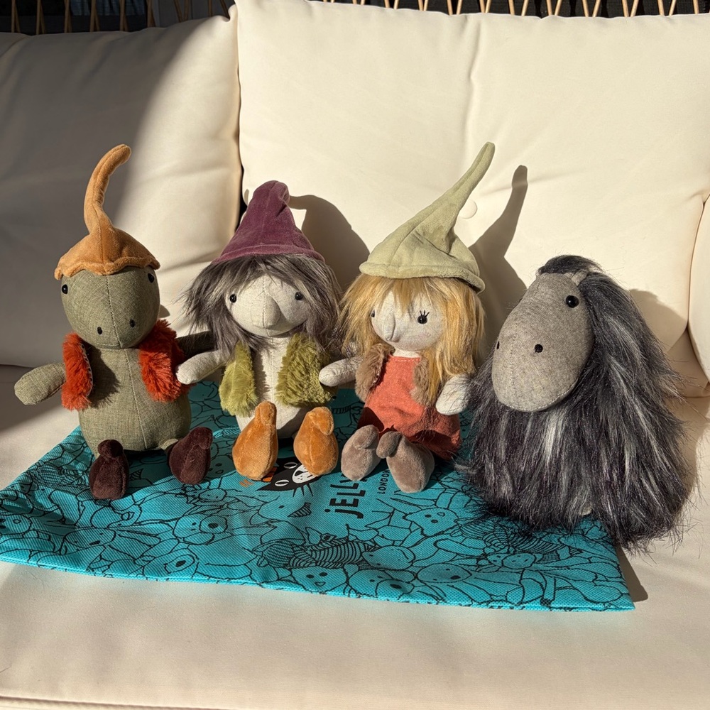 NWT Forest Forager Clover, Acorn, Nook, Grobble Jellycat RARE